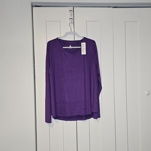 LALAGEN Women's UPF 50+ Sun Shirt Long Sleeve UV Protection Workout Top 5X NWT